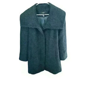 Wool Coat Empire Style Jacket Coat Alfani Size Large FORREST GREEN